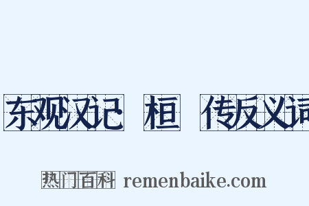 东观汉记·桓礹传反义词是什么意思的图片